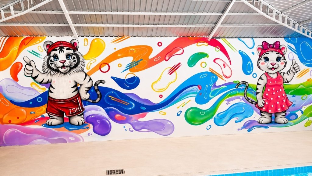 Mural Mascotas Tigres