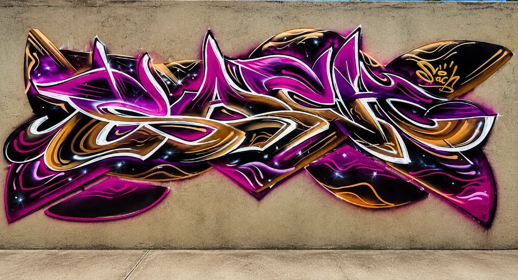 Mural Lettering Sach Morado