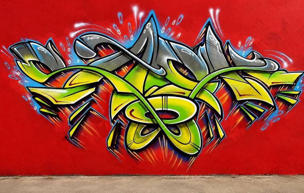 Mural Lettering Sach Verde