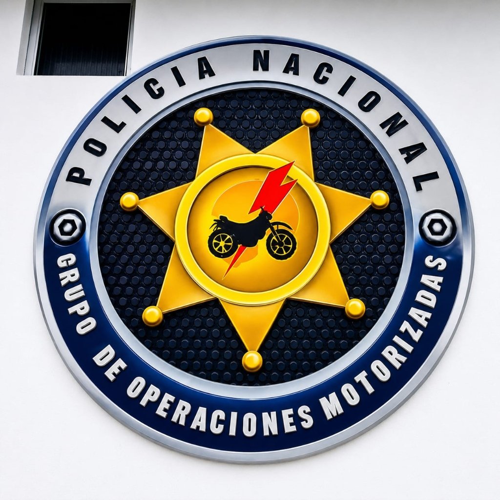 Mural Logo Policía Nacional